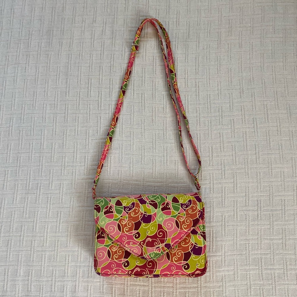 Iota Chic colorful canvas purse.